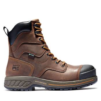 Timberland Férfi PRO Helix HD 8" INSULATED Comp Toe Munkavédelmi Bakancs Barna